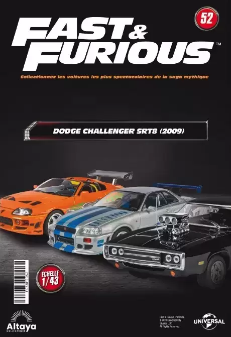 Altaya - Les voitures de Fast And Furious - La Dodge Challenger SRT8 + Fascicule