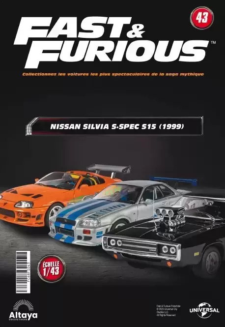Altaya - Les voitures de Fast And Furious - La Nissan Silva S·spec S15 + Fascicule