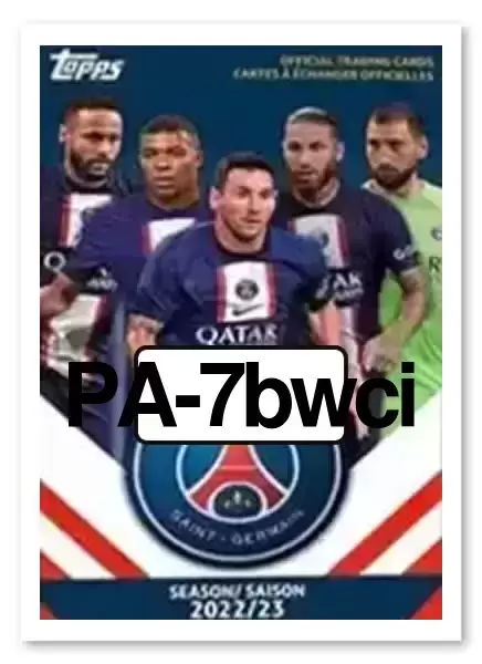 Topps Paris Saint-Germain Team Set 2022-2023 - El Chadaille Bitshiabu