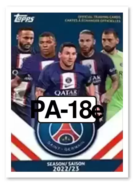 Topps Paris Saint-Germain Team Set 2022-2023 - Neymar Jr