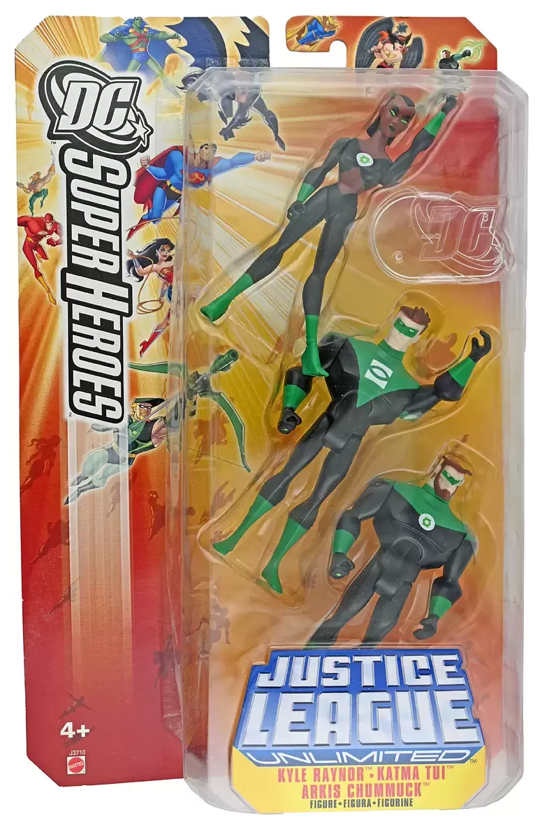DC Super Heroes - Justice League Unlimited - Kyle Raynor, Katma Tui, Arkis Chummuck
