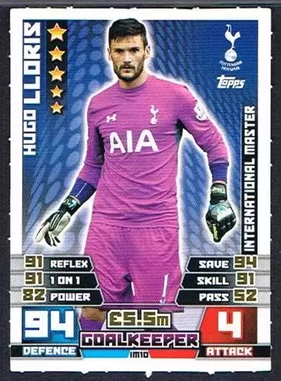 Match Attax - Premier League 2014/15 - Hugo Lloris