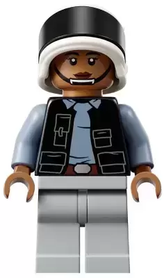 LEGO Star Wars Minifigs - Rebel Fleet Trooper - Female, Vest with Pockets, Black Neck