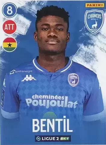 Panini FOOT 2022-2023 Ligue 2 - Godwin Bentil - Chamois Niortais FC