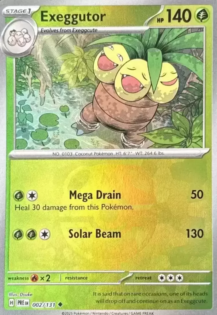 Prismatic Evolutions PREEN - Exeggutor Master Ball