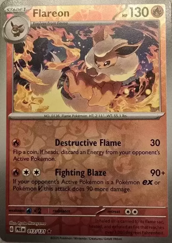 Prismatic Evolutions PREEN - Flareon Reverse