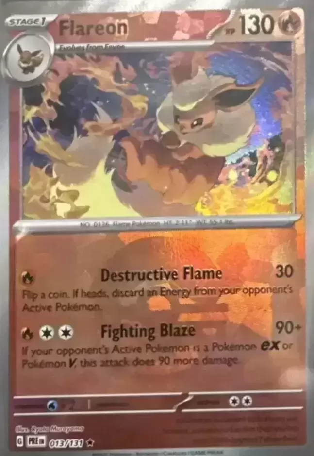 Prismatic Evolutions PREEN - Flareon Poké Ball