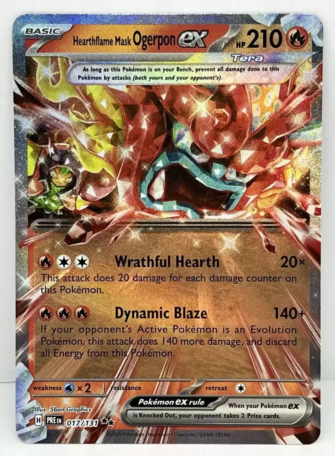Prismatic Evolutions PREEN - Hearthflame Mask Ogerpon EX