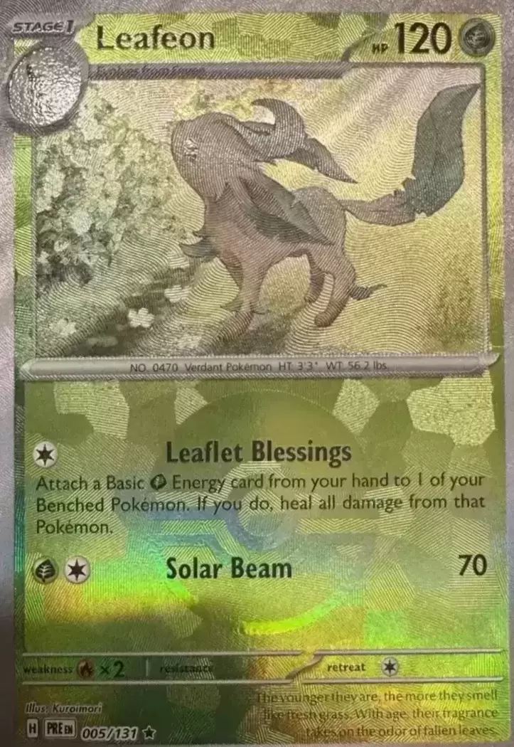 Prismatic Evolutions PREEN - Leafeon Poké Ball