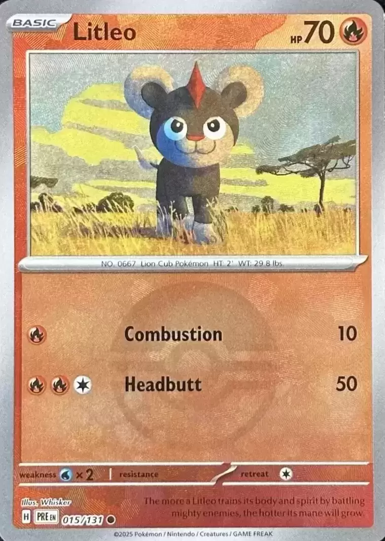 Prismatic Evolutions PREEN - Litleo Poké Ball