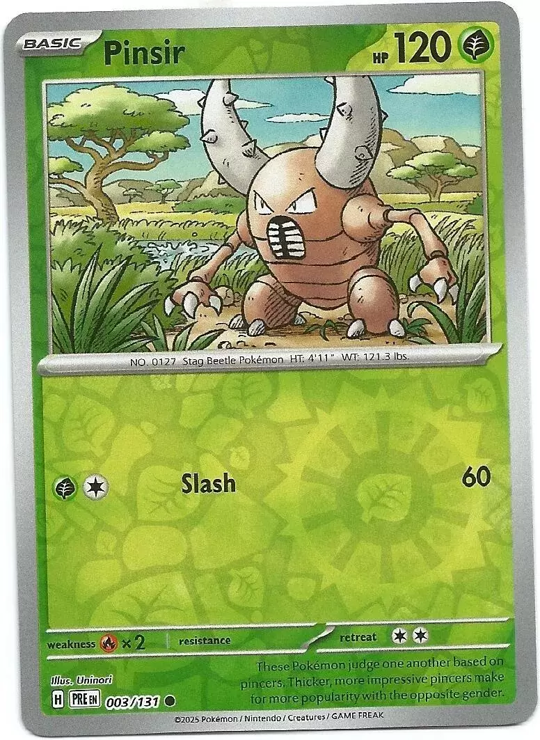Prismatic Evolutions PREEN - Pinsir Reverse