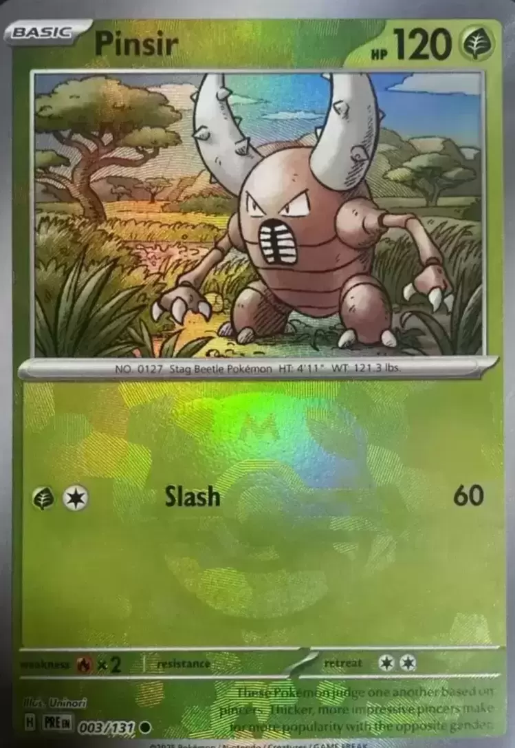 Prismatic Evolutions PREEN - Pinsir Master Ball