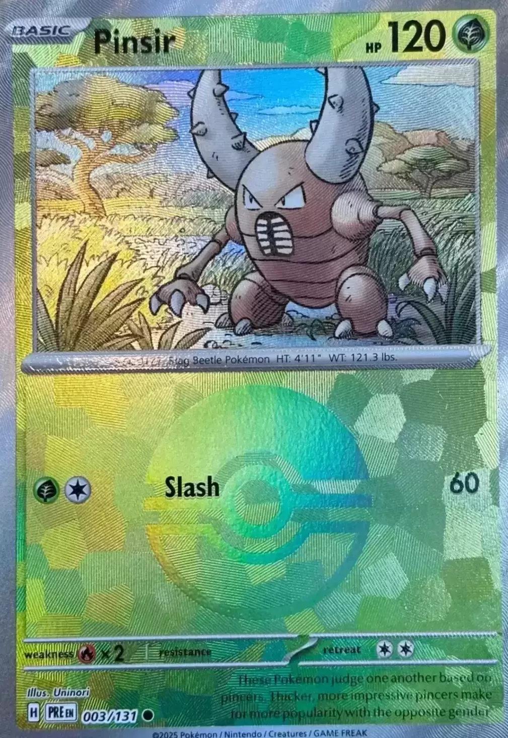 Prismatic Evolutions PREEN - Pinsir Poké Ball