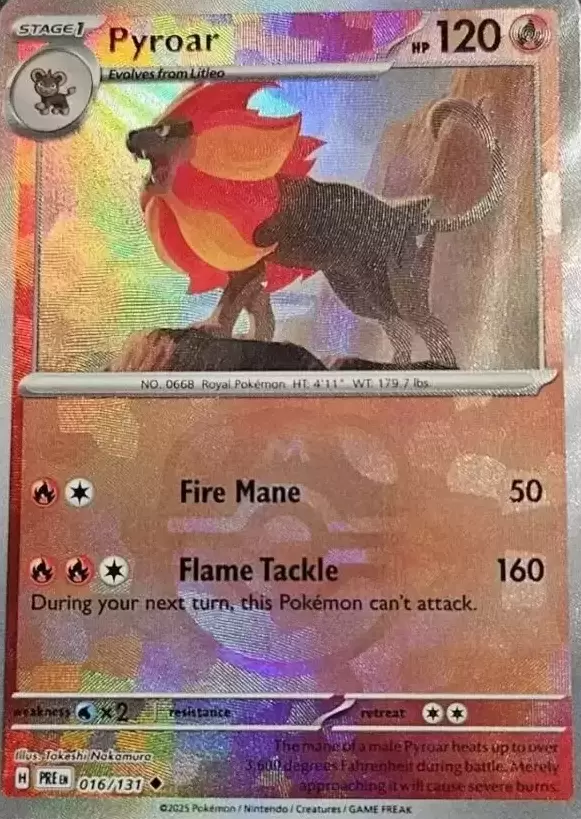 Prismatic Evolutions PREEN - Pyroar Master Ball
