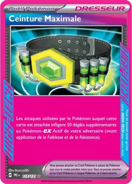 Evolutions prismatiques - PREFR - Ceinture Maximale