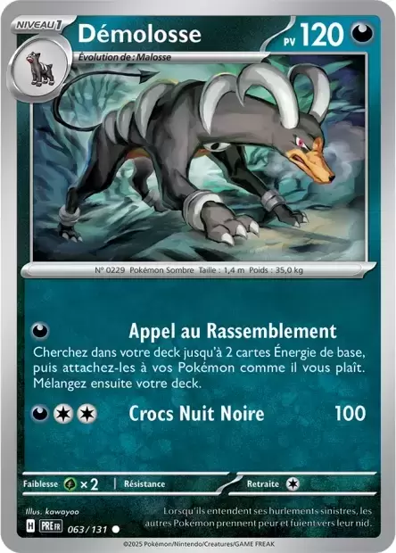 Evolutions prismatiques - PREFR - Démolosse