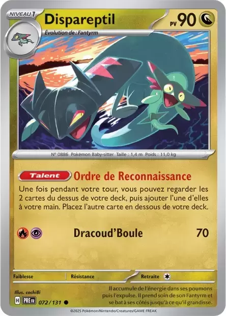 Evolutions prismatiques - PREFR - Dispareptil