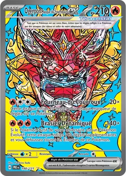 Evolutions prismatiques - PREFR - Ogerpon Masque du Fourneau EX