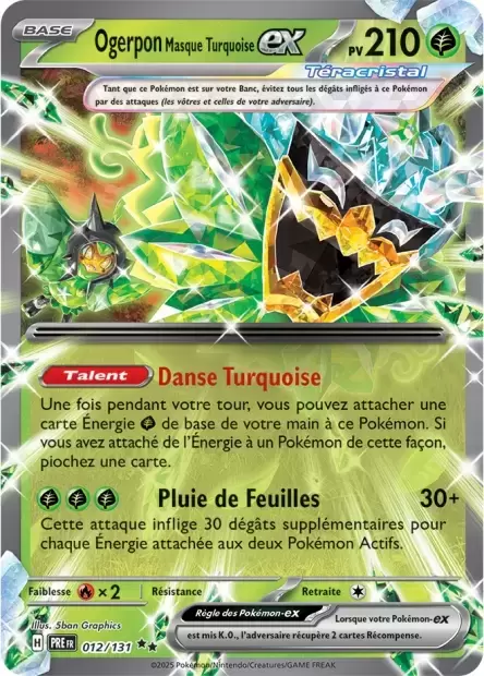 Evolutions prismatiques - PREFR - Ogerpon Masque Turquoise EX