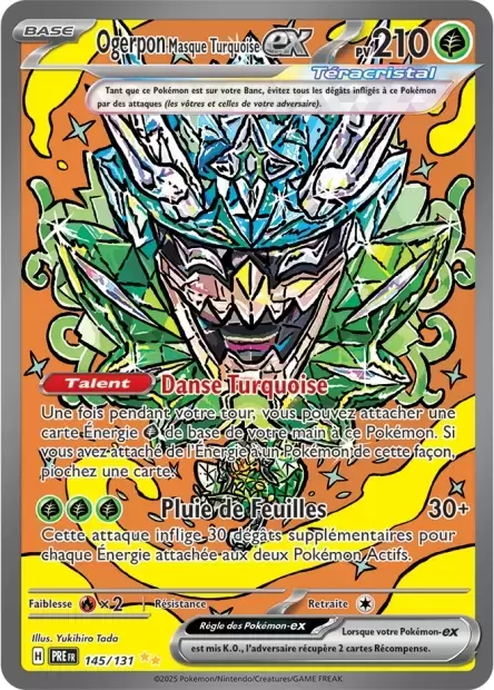 Evolutions prismatiques - PREFR - Ogerpon Masque Turquoise EX