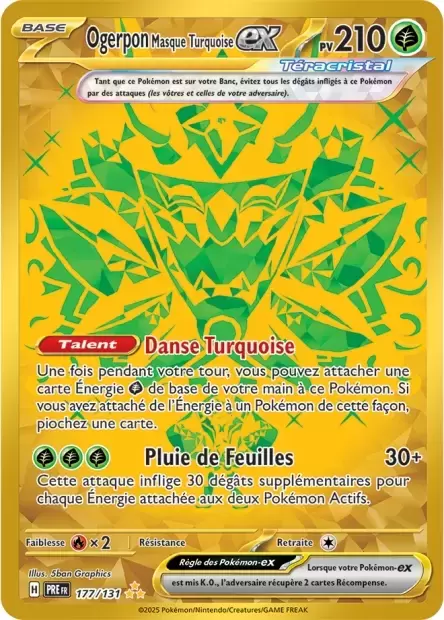 Evolutions prismatiques - PREFR - Ogerpon Masque Turquoise EX
