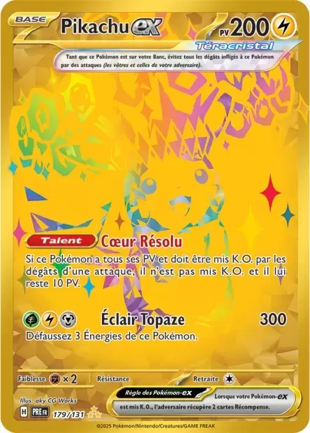 Evolutions prismatiques - PREFR - Pikachu EX
