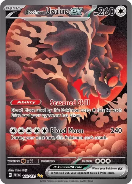 Prismatic Evolutions PREEN - Bloodmoon Ursaluna EX