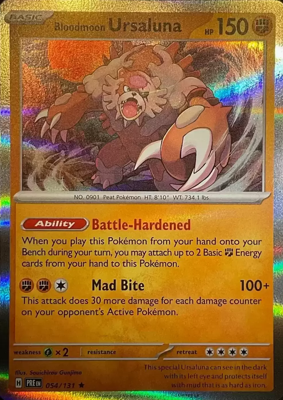 Prismatic Evolutions PREEN - Bloodmoon Ursaluna Holo
