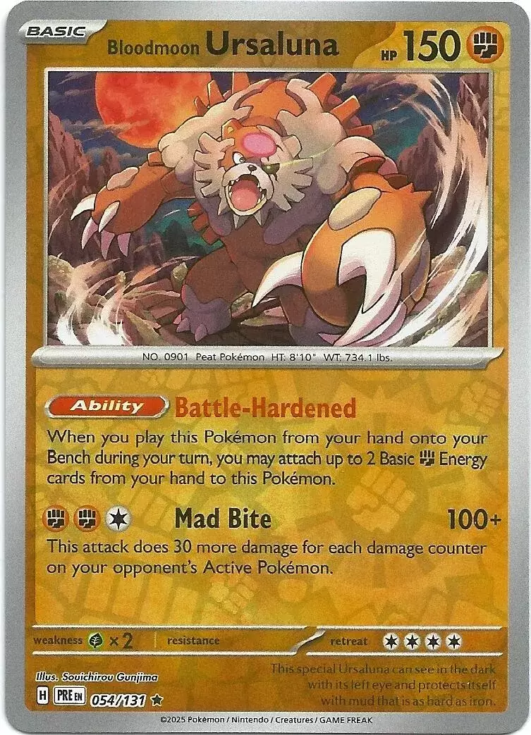 Prismatic Evolutions PREEN - Bloodmoon Ursaluna Reverse