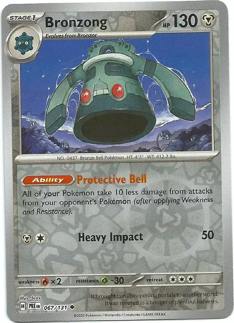 Prismatic Evolutions PREEN - Bronzong Reverse