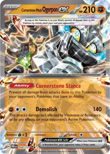 Prismatic Evolutions PREEN - Cornerstone Mask Ogerpon EX