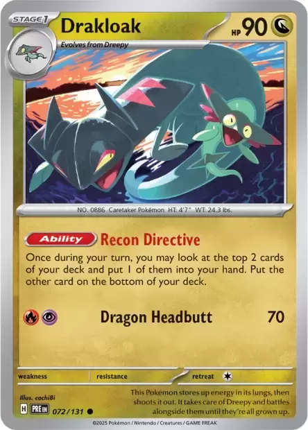 Prismatic Evolutions PREEN - Drakloak