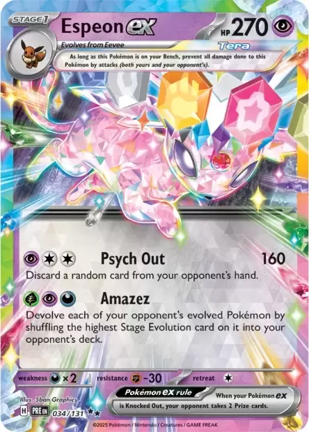 Prismatic Evolutions PREEN - Espeon EX