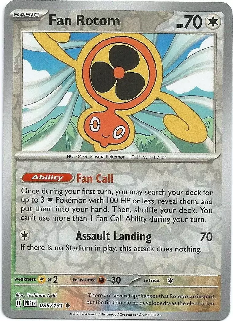 Prismatic Evolutions PREEN - Fan Rotom Reverse