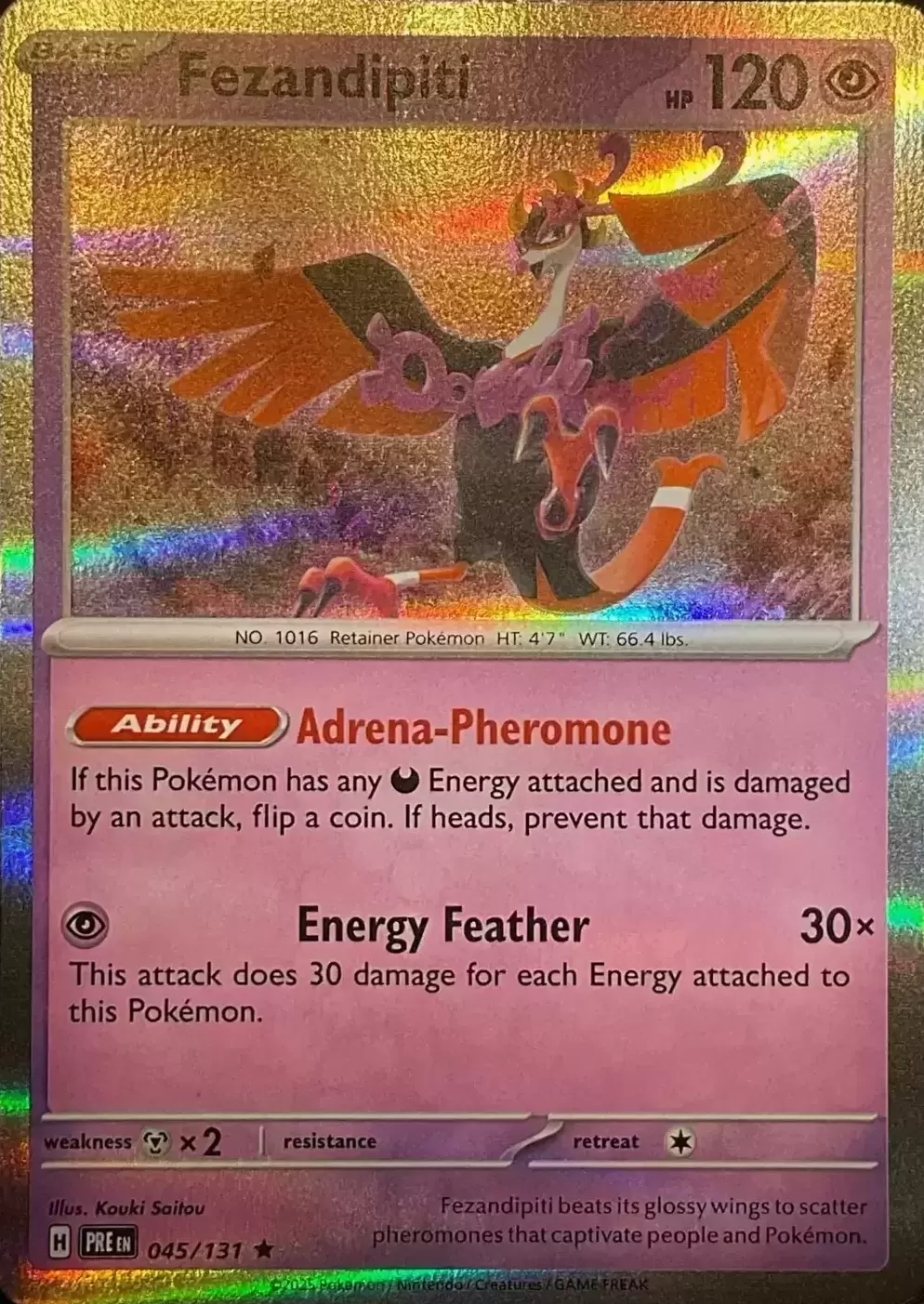 Prismatic Evolutions PRE - Fezandipiti Holo