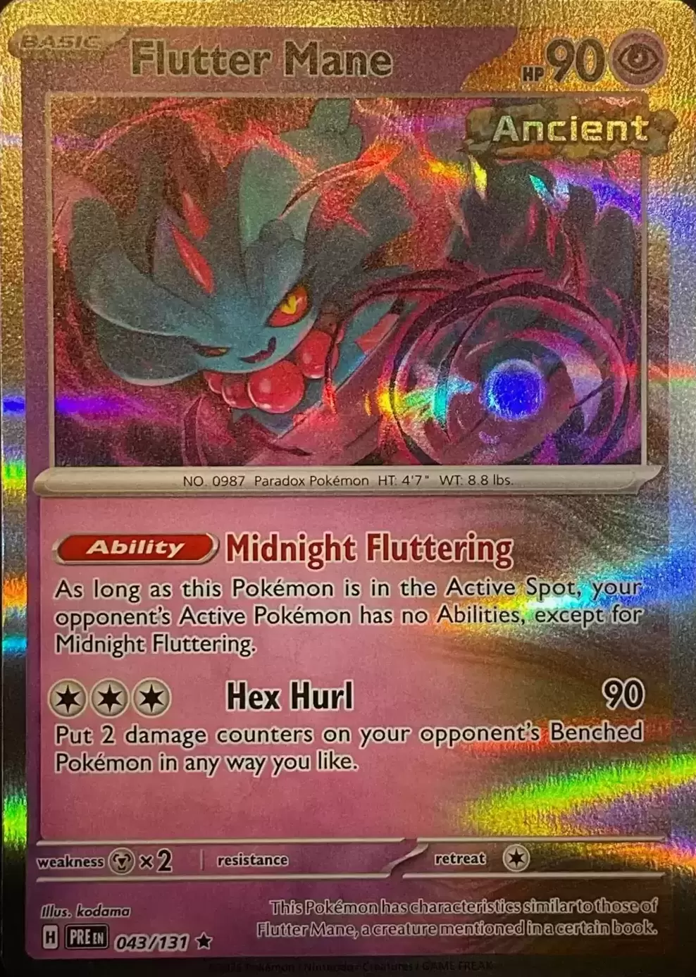 Prismatic Evolutions PREEN - Flutter Mane Holo