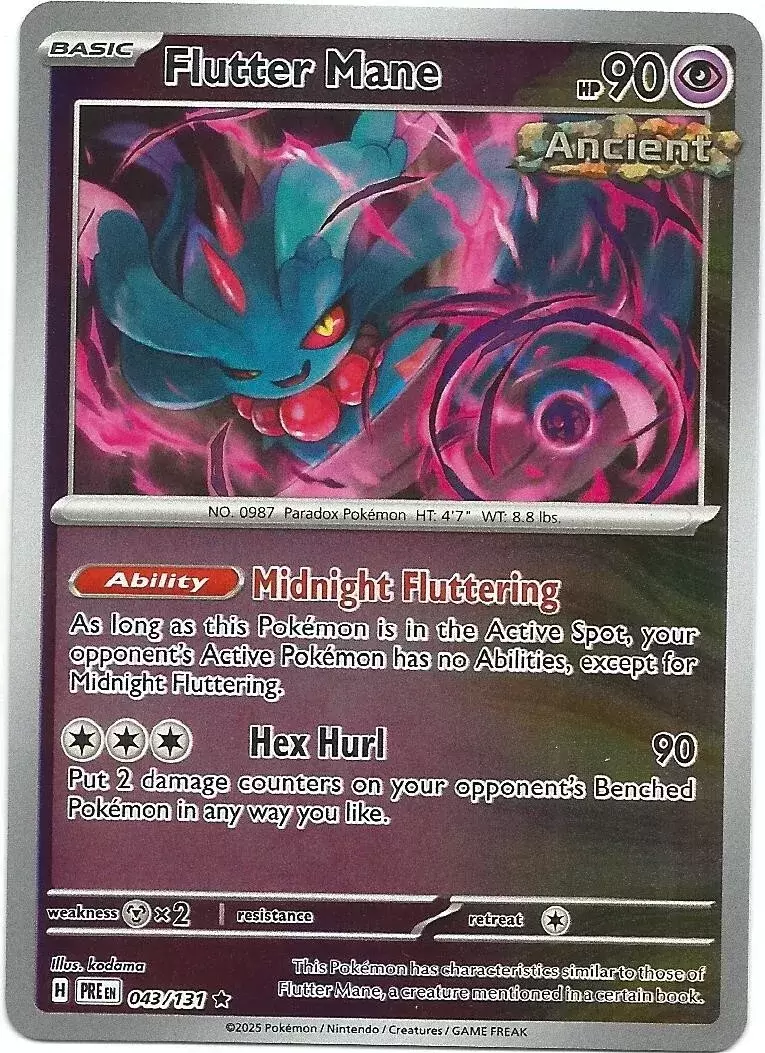 Prismatic Evolutions PREEN - Flutter Mane Reverse