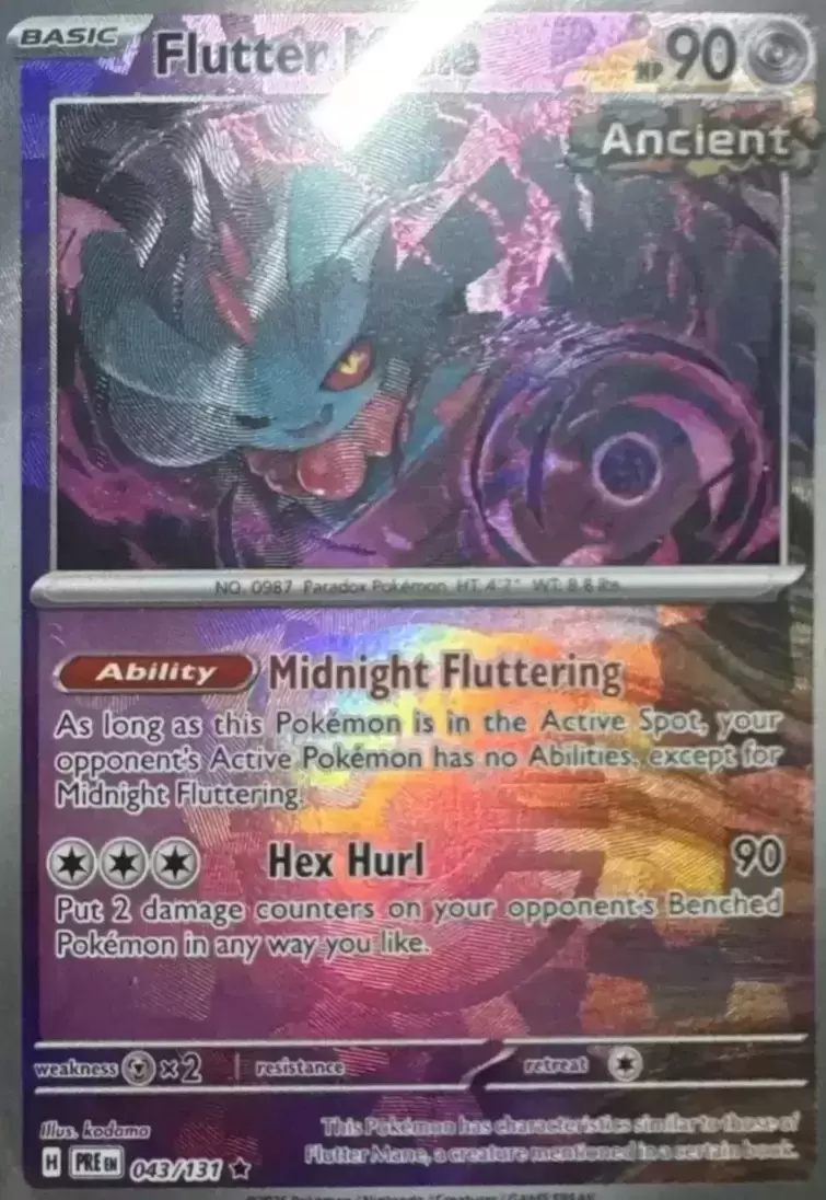 Prismatic Evolutions PREEN - Flutter Mane Master Ball