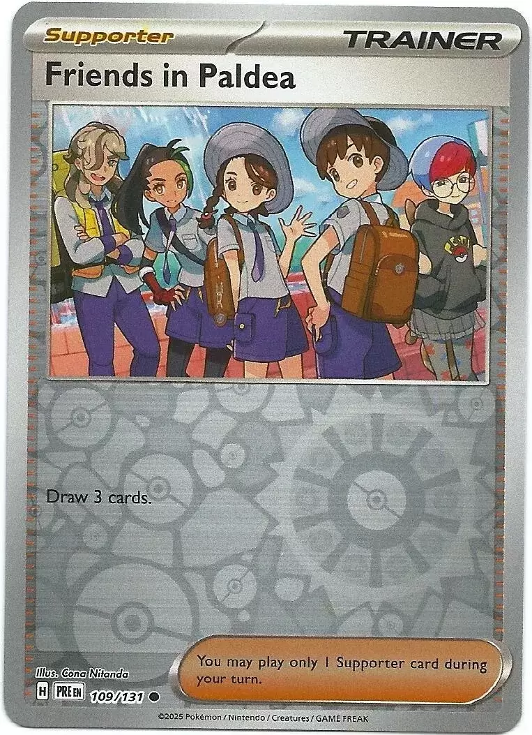 Prismatic Evolutions PREEN - Friends in Paldea Reverse
