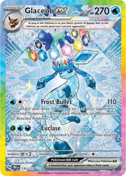 Prismatic Evolutions PREEN - Glaceon EX