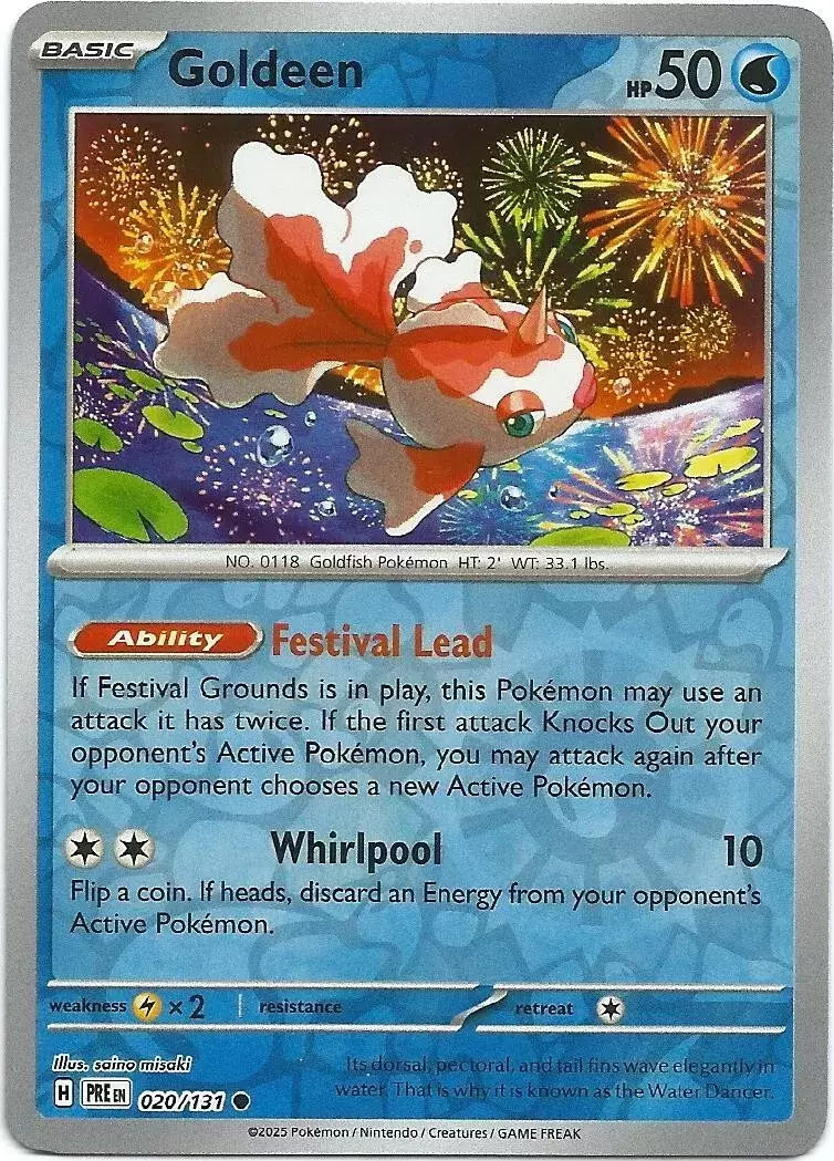 Prismatic Evolutions PREEN - Goldeen Reverse