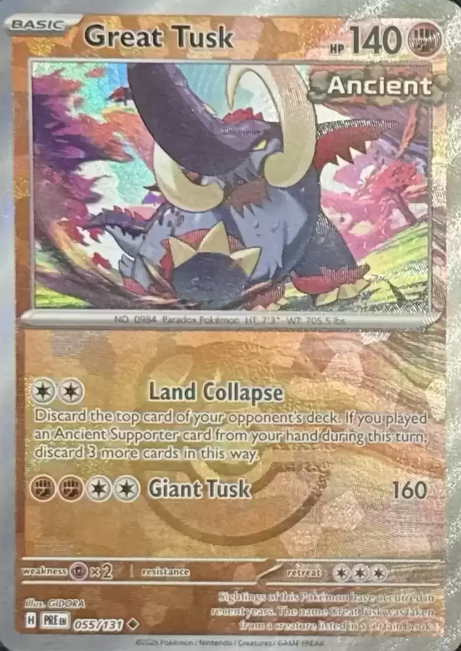 Prismatic Evolutions PREEN - Great Tusk Master Ball