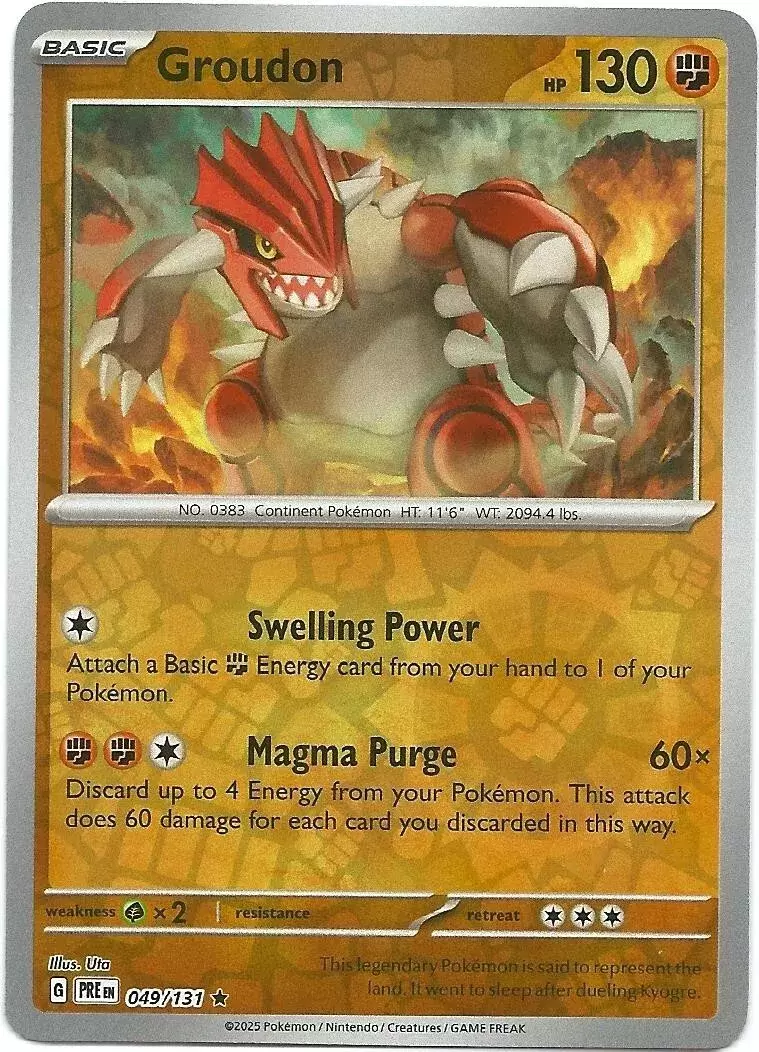 Prismatic Evolutions PREEN - Groudon Reverse