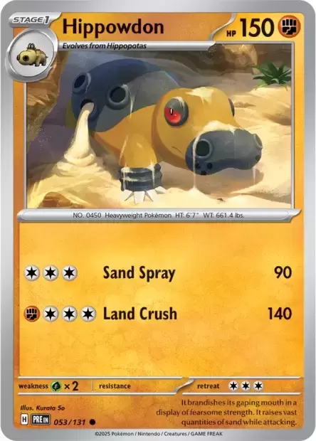 Prismatic Evolutions PREEN - Hippowdon