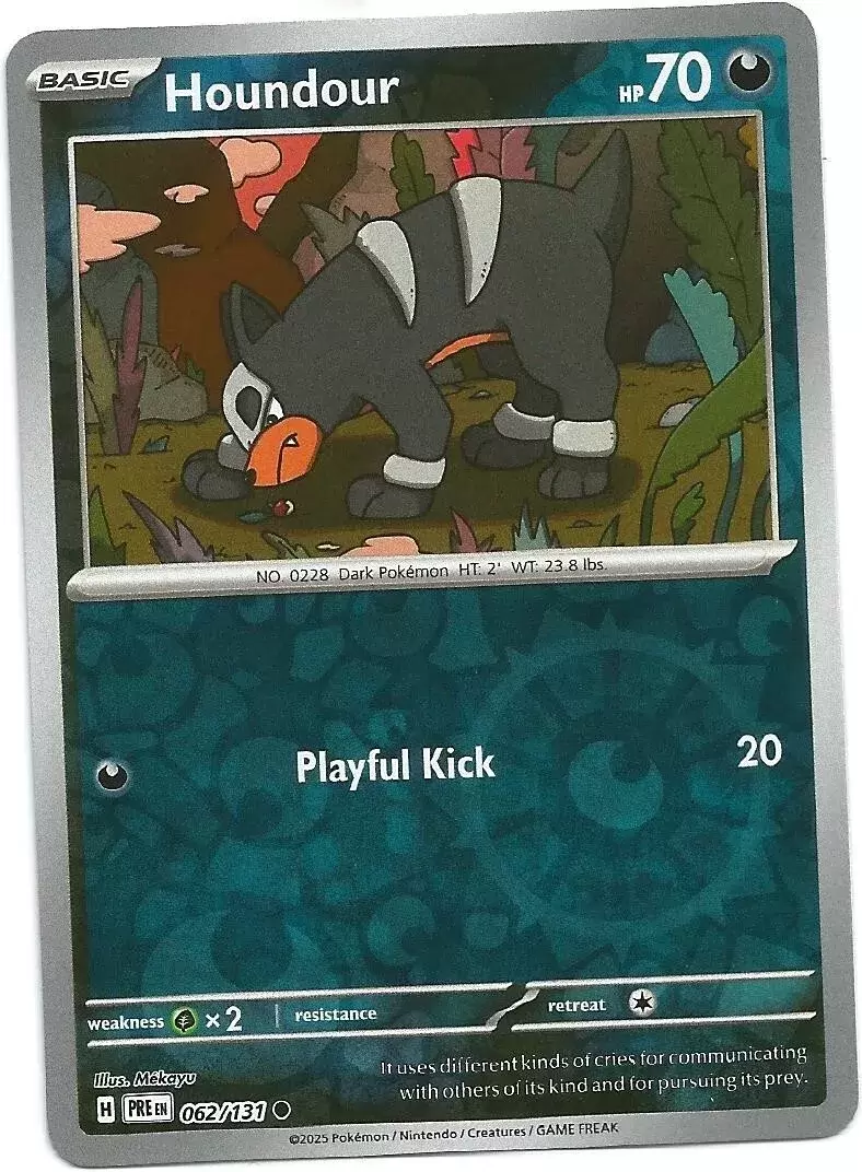 Prismatic Evolutions PREEN - Houndour Reverse