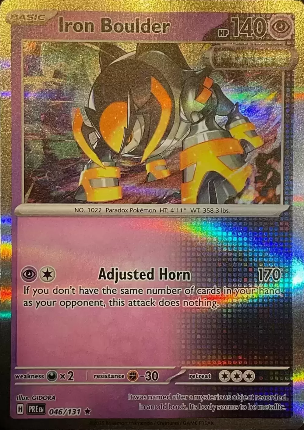 Prismatic Evolutions PREEN - Iron Boulder Holo
