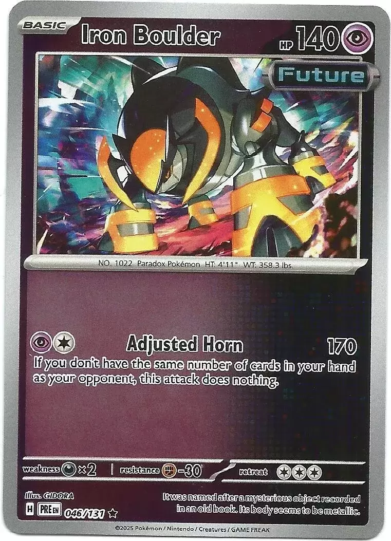 Prismatic Evolutions PREEN - Iron Boulder Reverse