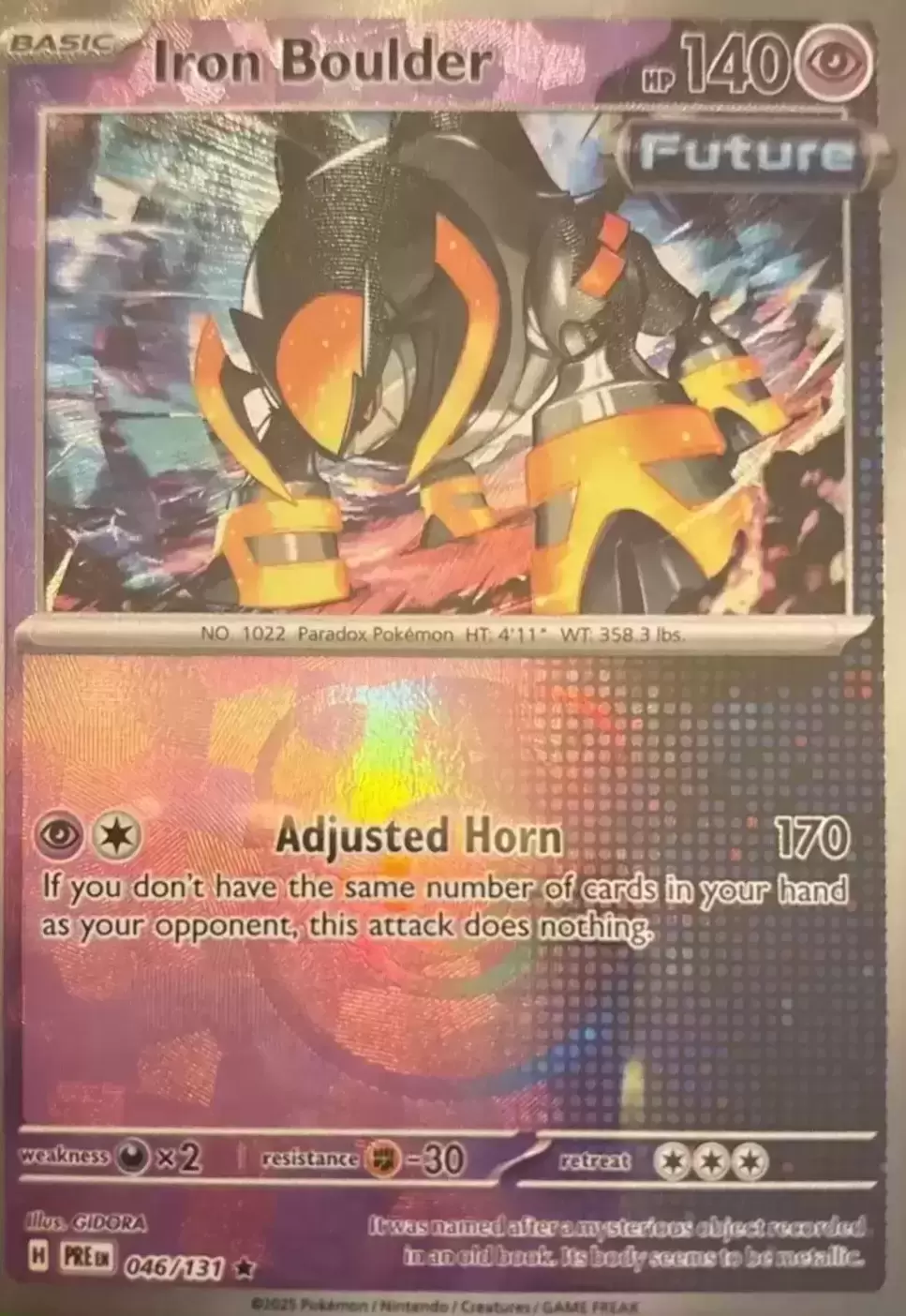 Prismatic Evolutions PREEN - Iron Boulder Master Ball