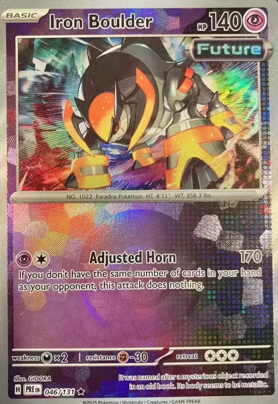 Prismatic Evolutions PREEN - Iron Boulder Poké Ball