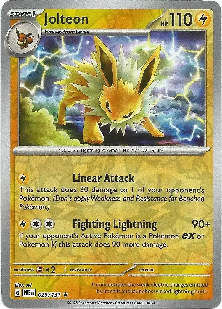 Prismatic Evolutions PREEN - Jolteon Reverse